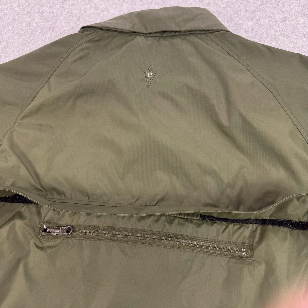 SCOTTeVEST Jacket Mens Large Green TEC Travel Windbreaker Full Zip Lightweight